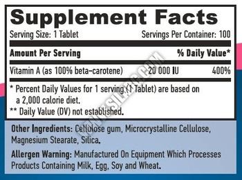 Haya Beta Carotene 20000 IU 100 caps