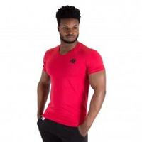 Essential V-neck t-shirt Czerwona
